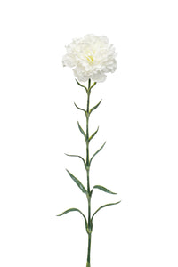 Artificial dianthus - 1 stem - White