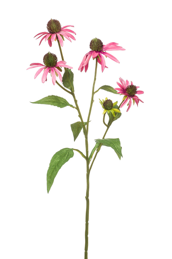 Coneflower artificial - 1 tallo - rosa