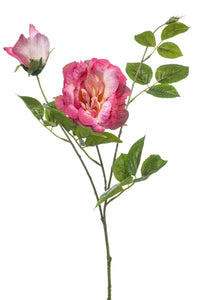 Artificial wald roses - 1 stem - Pink