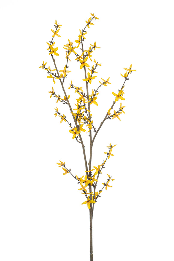 Forsythia artificiel - 1 branche - Jaune